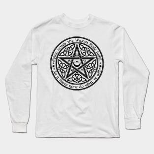 Wiccan Pentagram Long Sleeve T-Shirt